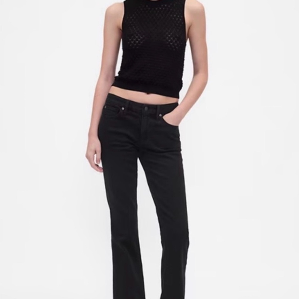 GAP Women's Black Straight Leg Jeans